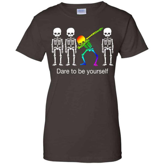 Dabbing Skeleton: Dare To Be Yourself T-Shirts, Hoodie, Tank