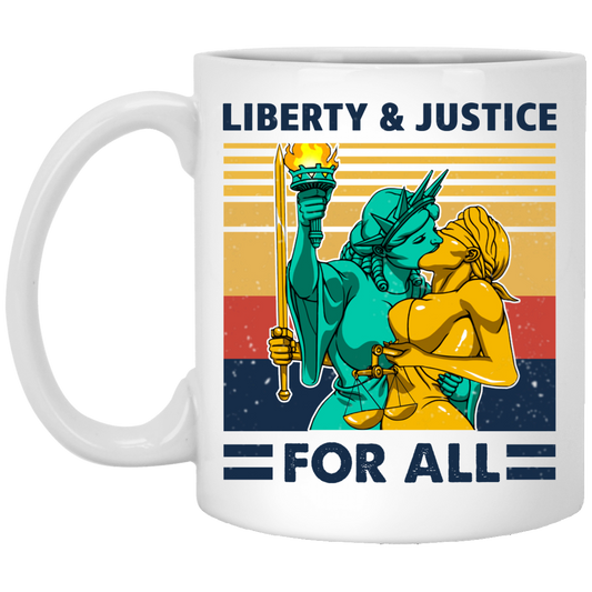 
	Liberty & Justice For All Vintage Mug