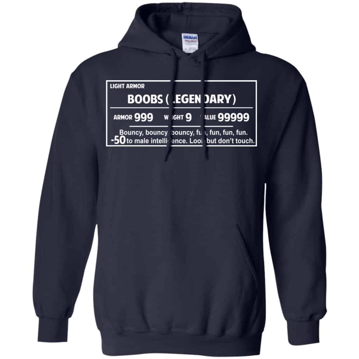 Light Armor – Boobs Legendary Armor 999 Weight 9 Value 99999 T-Shirts, Hoodie, Tank