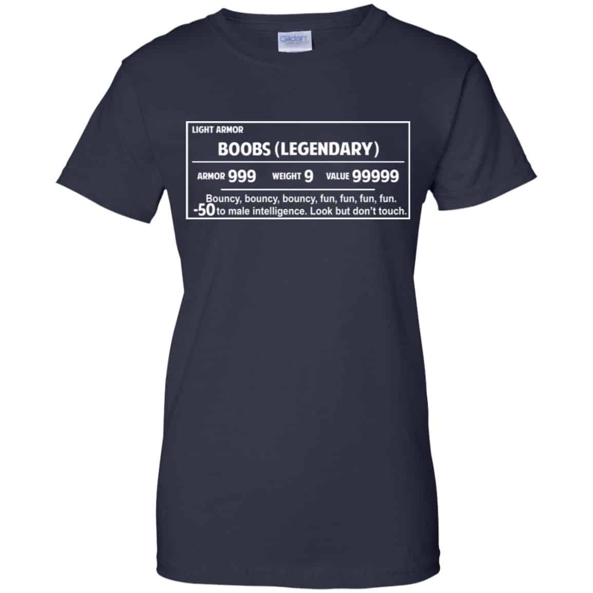 Light Armor – Boobs Legendary Armor 999 Weight 9 Value 99999 T-Shirts, Hoodie, Tank