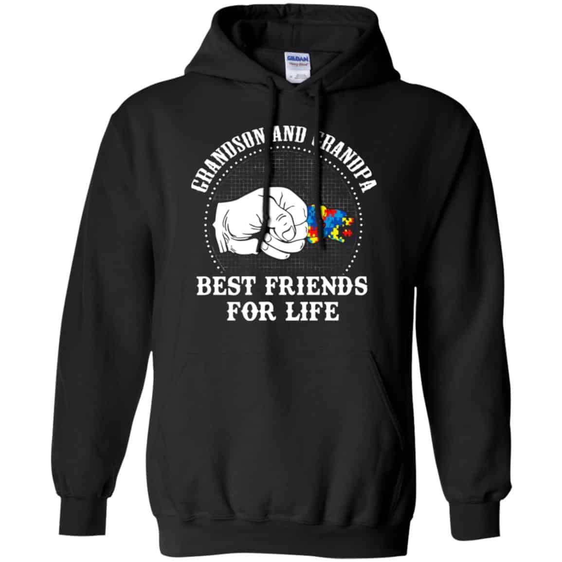 Autism: Grandson And Grandpa Best Friends For Life Autism Awareness T-Shirts, Hoodie, Tank