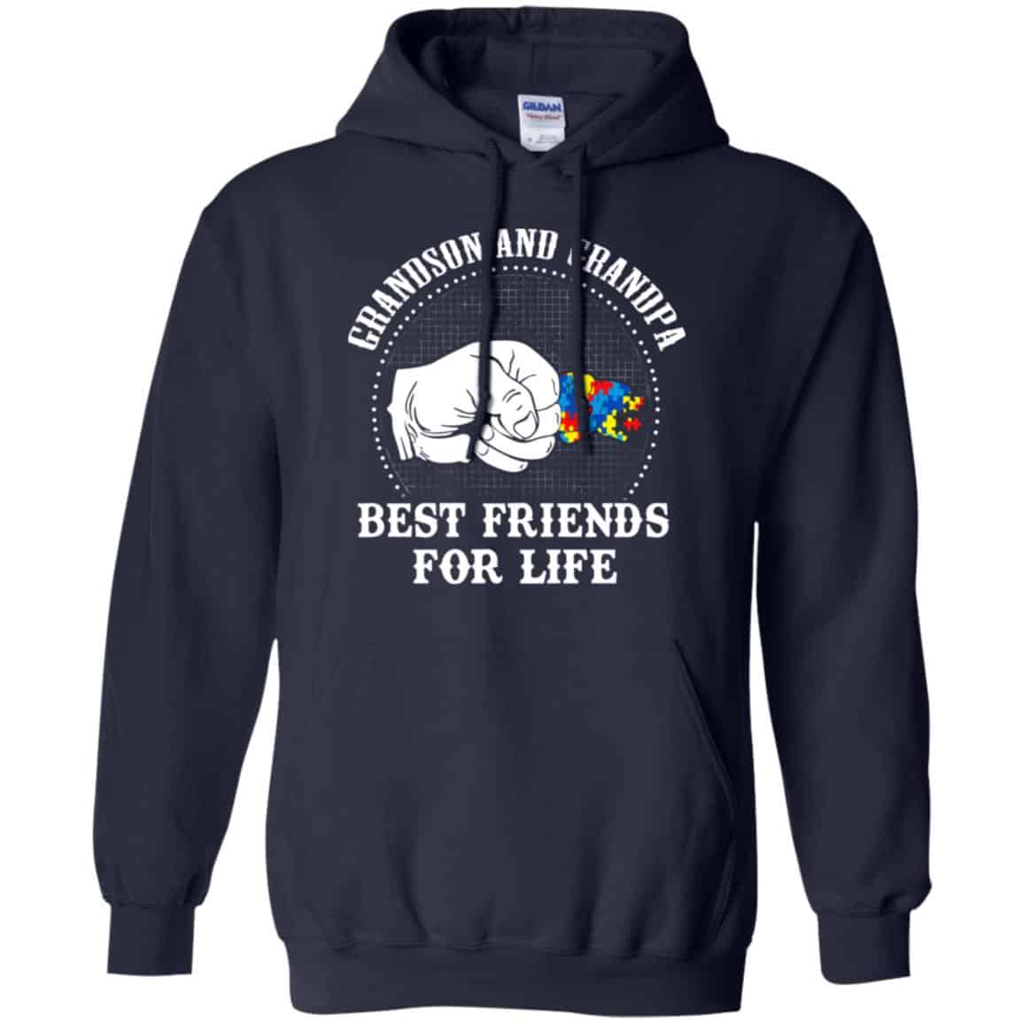 Autism: Grandson And Grandpa Best Friends For Life Autism Awareness T-Shirts, Hoodie, Tank