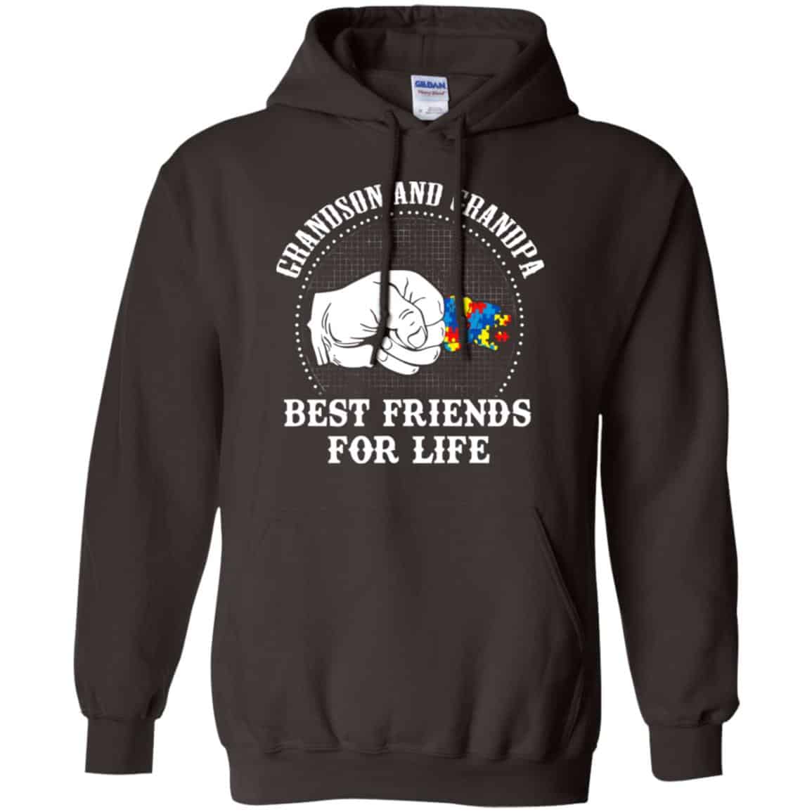 Autism: Grandson And Grandpa Best Friends For Life Autism Awareness T-Shirts, Hoodie, Tank