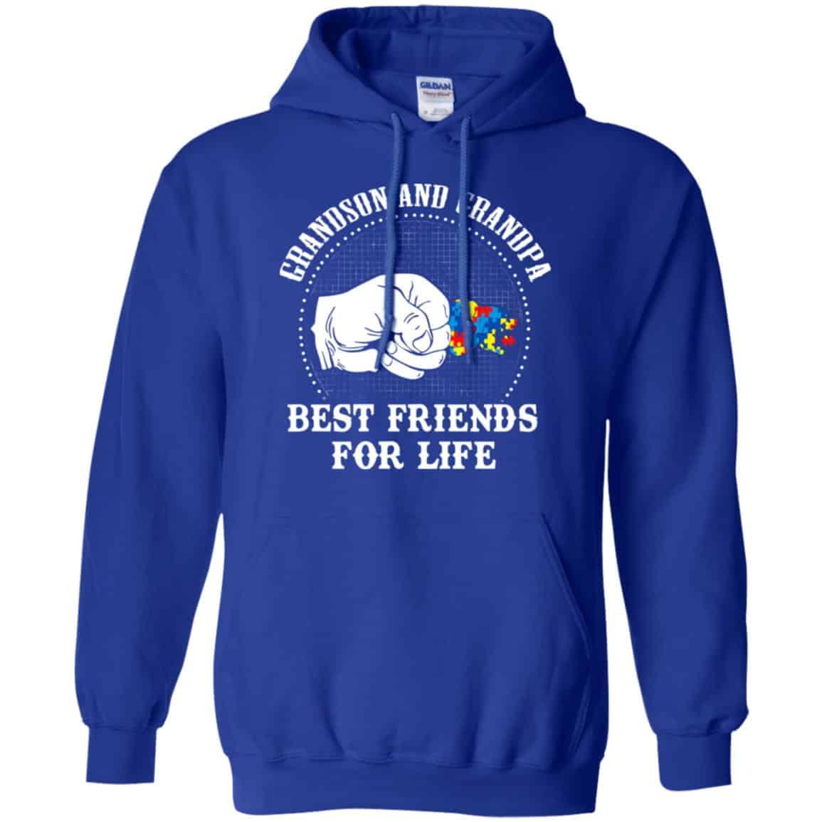 Autism: Grandson And Grandpa Best Friends For Life Autism Awareness T-Shirts, Hoodie, Tank