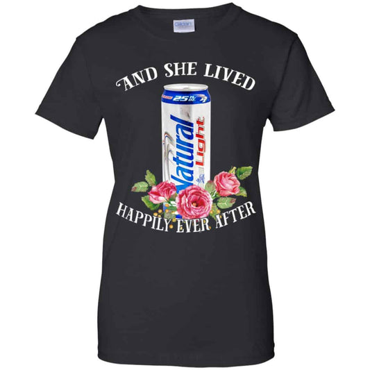 
	I Love Natural Light – And She Lived Happily Ever After T-Shirts, Hoodie, Tank