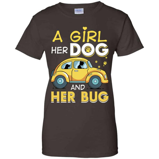 A Girl Her Dog And Her Bug T-Shirts, Hoodie, Tank
