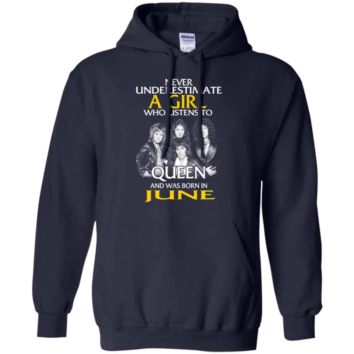 A Girl Who Listens To Queen And Was Born In June T-Shirts, Hoodie, Tank