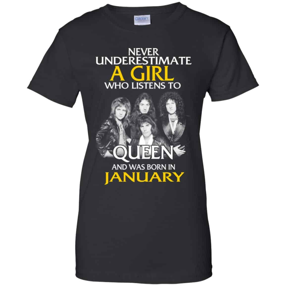 
	A Girl Who Listens To Queen And Was Born In January T-Shirts, Hoodie, Tank