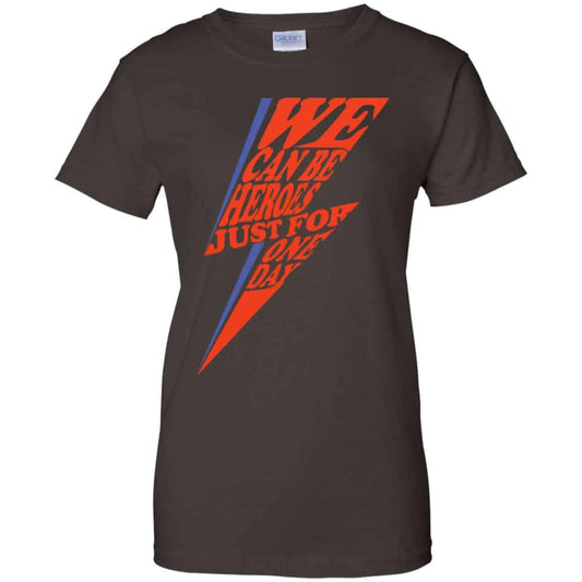 David Bowie: We Can Be Heroes Just For One Day T-Shirts, Hoodie, Tank