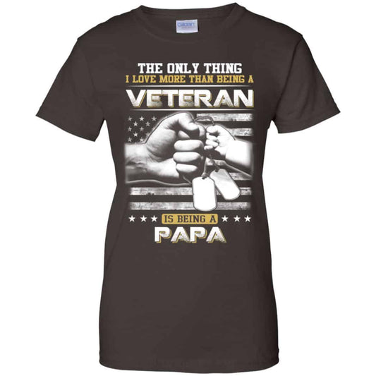 The Only Thing I Love More Than Being A Veteran Is Being A Papa Father’s Day T-Shirts, Hoodie, Tank