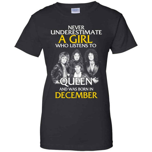 
	A Girl Who Listens To Queen And Was Born In December T-Shirts, Hoodie, Tank