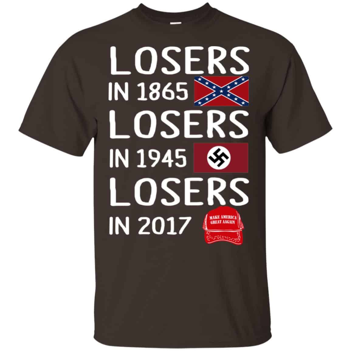 Losers In 1865 Losers In 1945 Losers In 2017 Shirt, Hoodie, Tank