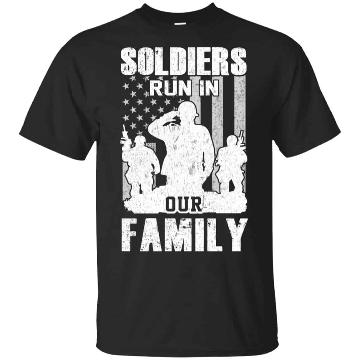 Veteran: Soldiers Run In Out Family Veteran Dad Son T-Shirts, Hoodie, Tank