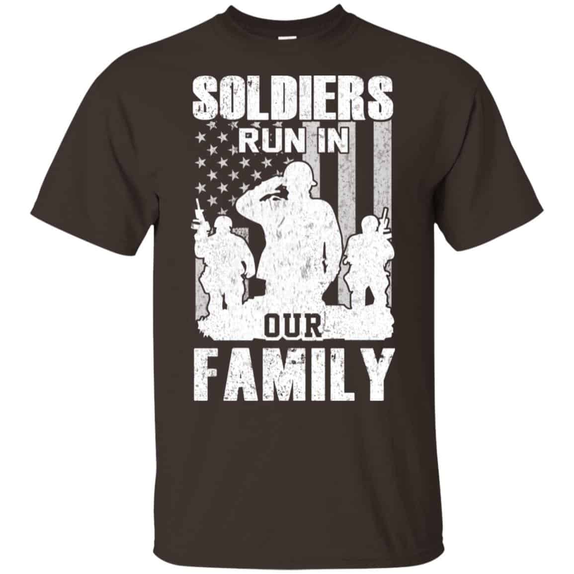 Veteran: Soldiers Run In Out Family Veteran Dad Son T-Shirts, Hoodie, Tank