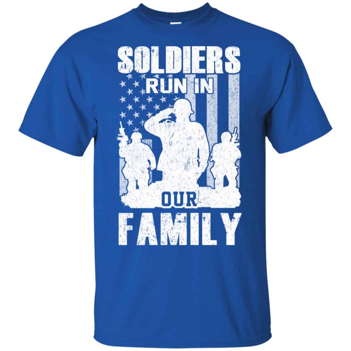 Veteran: Soldiers Run In Out Family Veteran Dad Son T-Shirts, Hoodie, Tank
