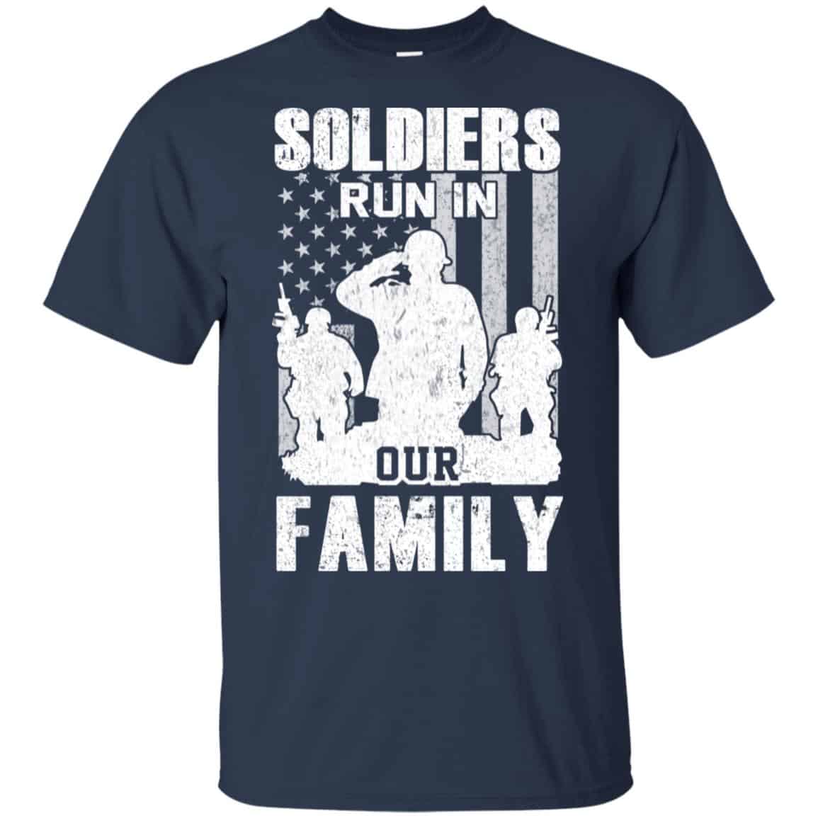 Veteran: Soldiers Run In Out Family Veteran Dad Son T-Shirts, Hoodie, Tank