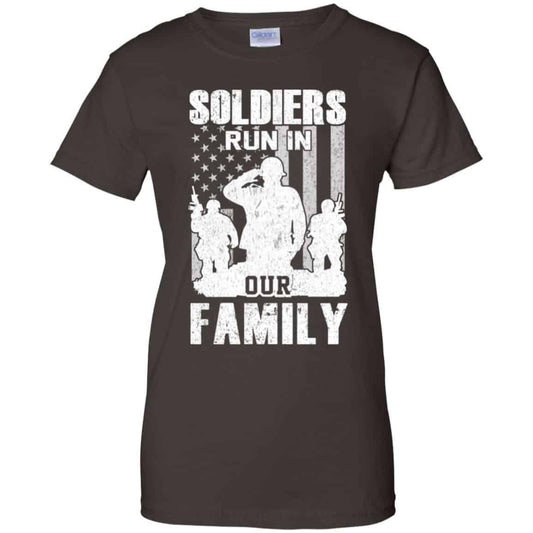 Veteran: Soldiers Run In Out Family Veteran Dad Son T-Shirts, Hoodie, Tank