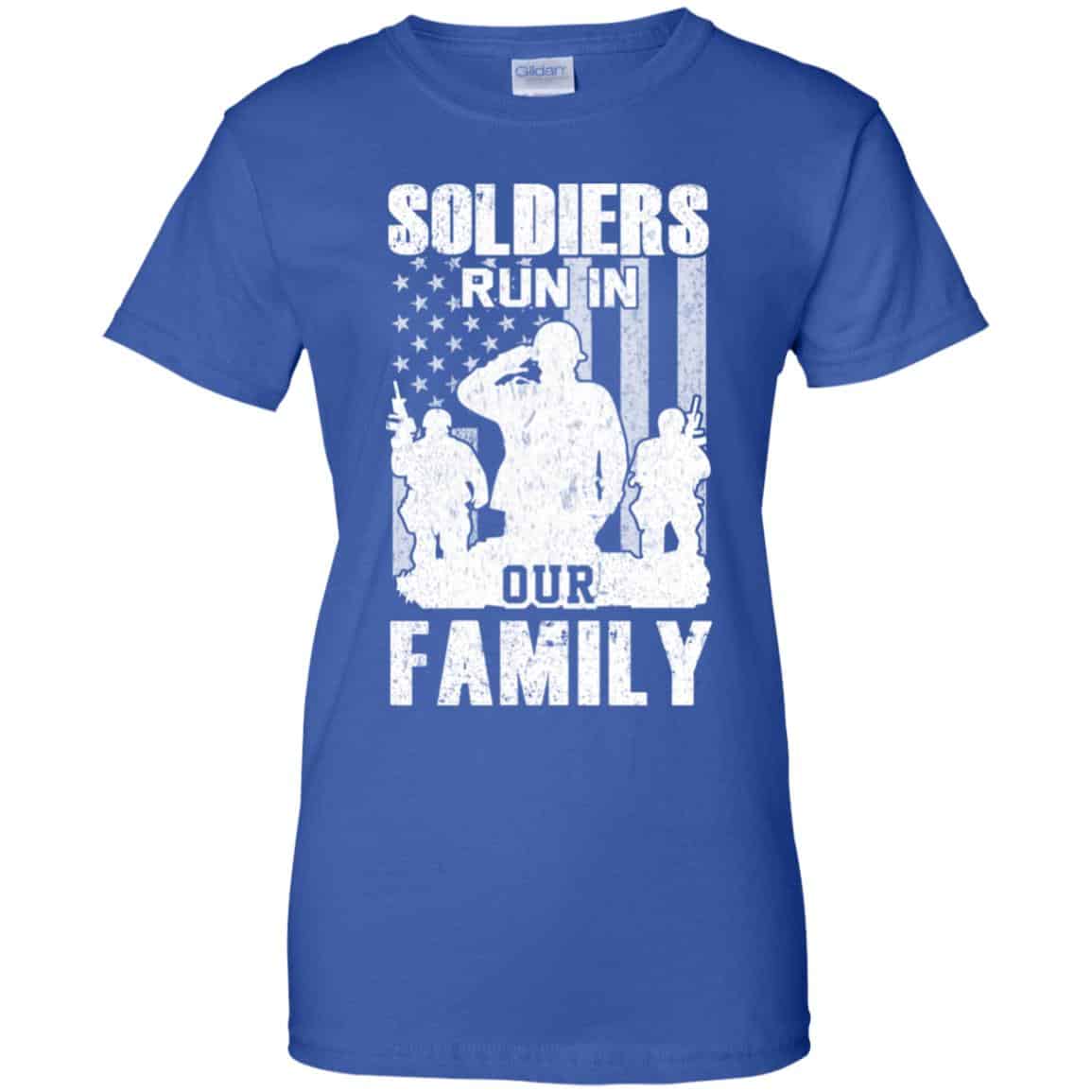Veteran: Soldiers Run In Out Family Veteran Dad Son T-Shirts, Hoodie, Tank