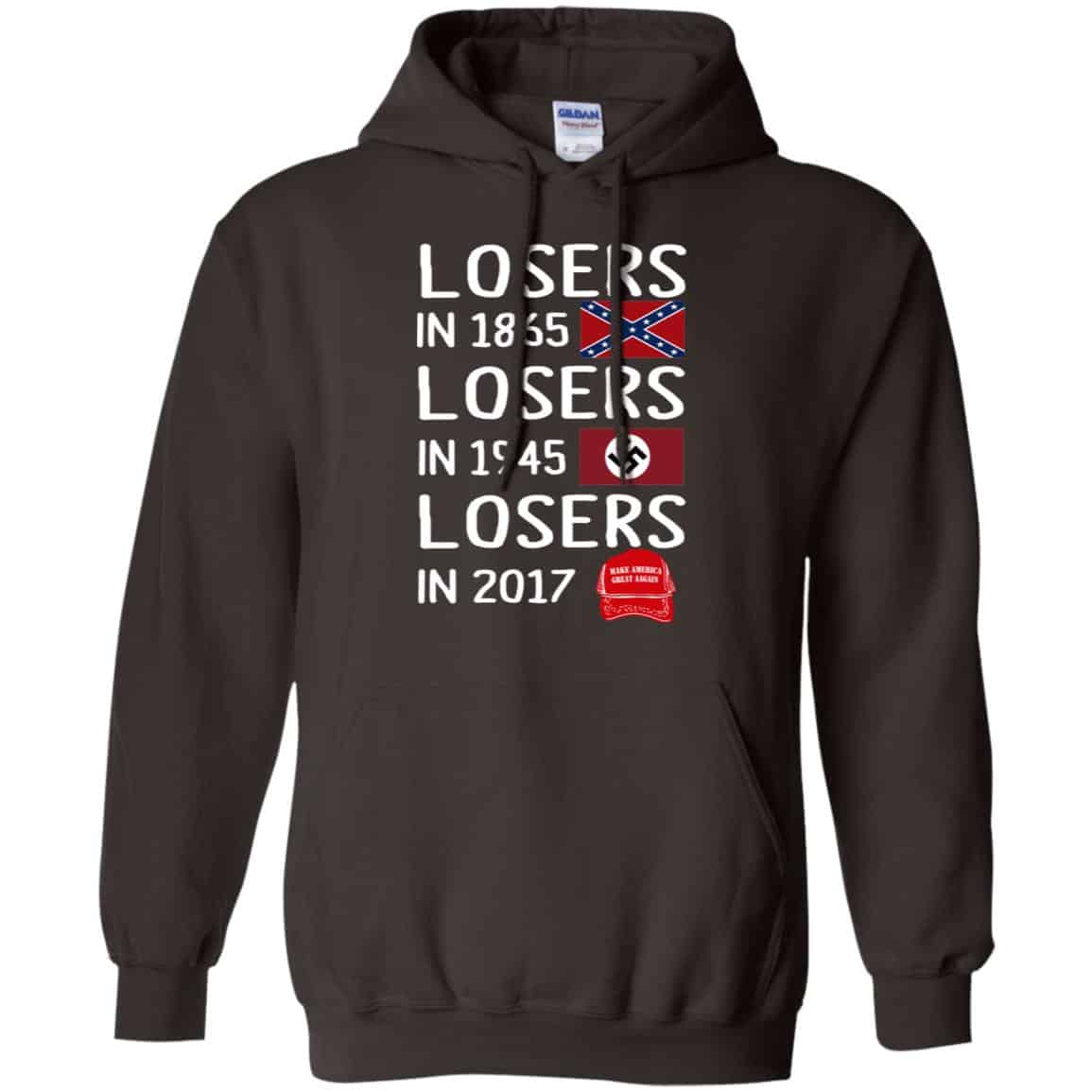 Losers In 1865 Losers In 1945 Losers In 2017 Shirt, Hoodie, Tank