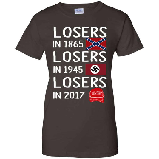 Losers In 1865 Losers In 1945 Losers In 2017 Shirt, Hoodie, Tank
