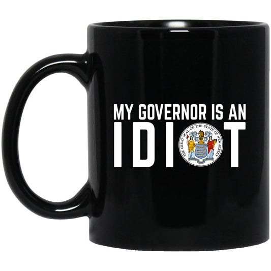 My Governor Is An Idiot New Jersey Seal 11 oz Mug