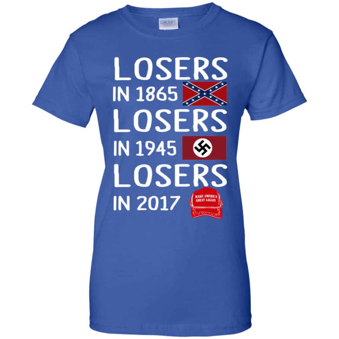 Losers In 1865 Losers In 1945 Losers In 2017 Shirt, Hoodie, Tank