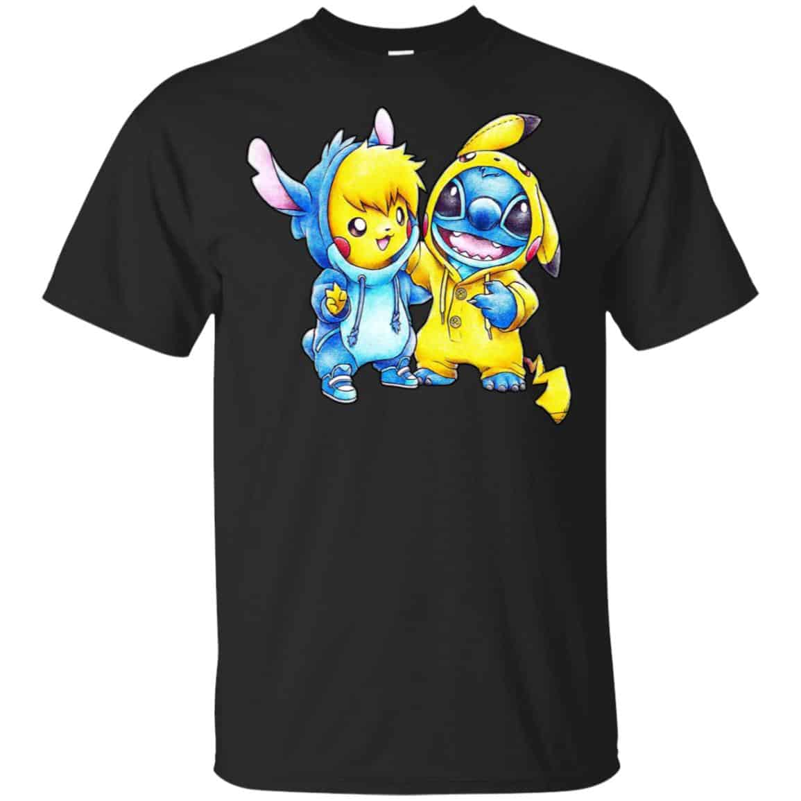Cute Stitch Pokemon T-Shirts, Hoodie, Tank