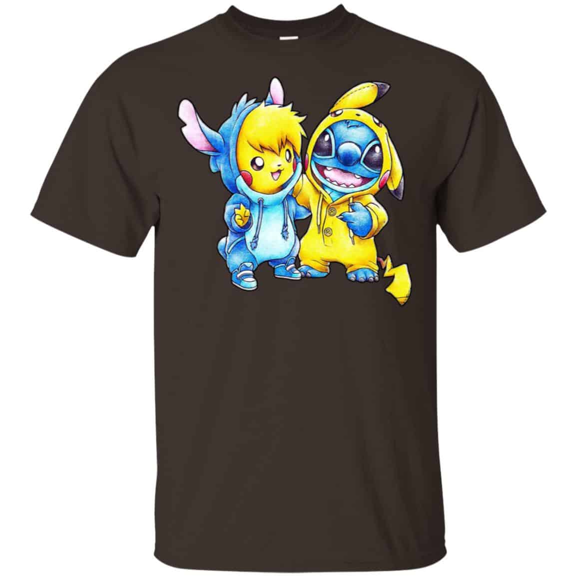 Cute Stitch Pokemon T-Shirts, Hoodie, Tank