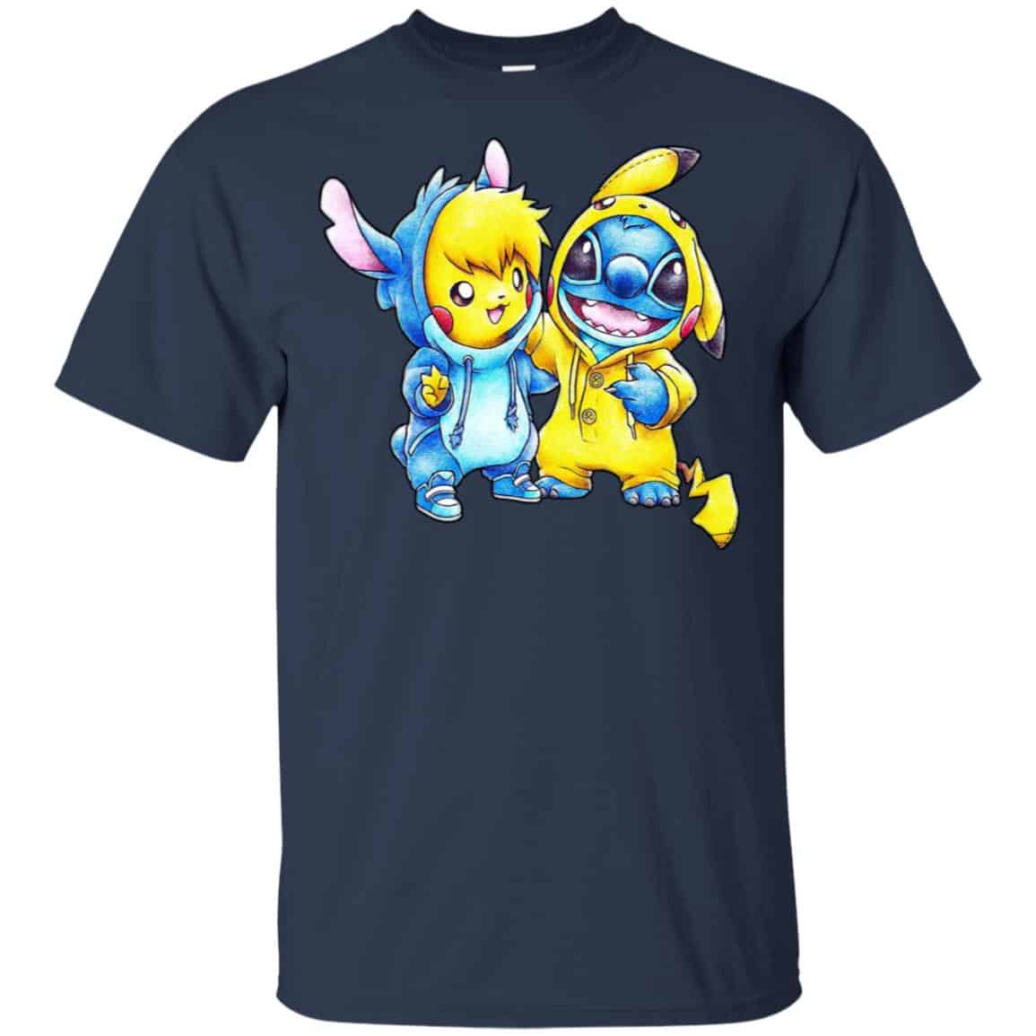 Cute Stitch Pokemon T-Shirts, Hoodie, Tank