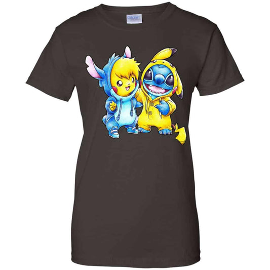 Cute Stitch Pokemon T-Shirts, Hoodie, Tank