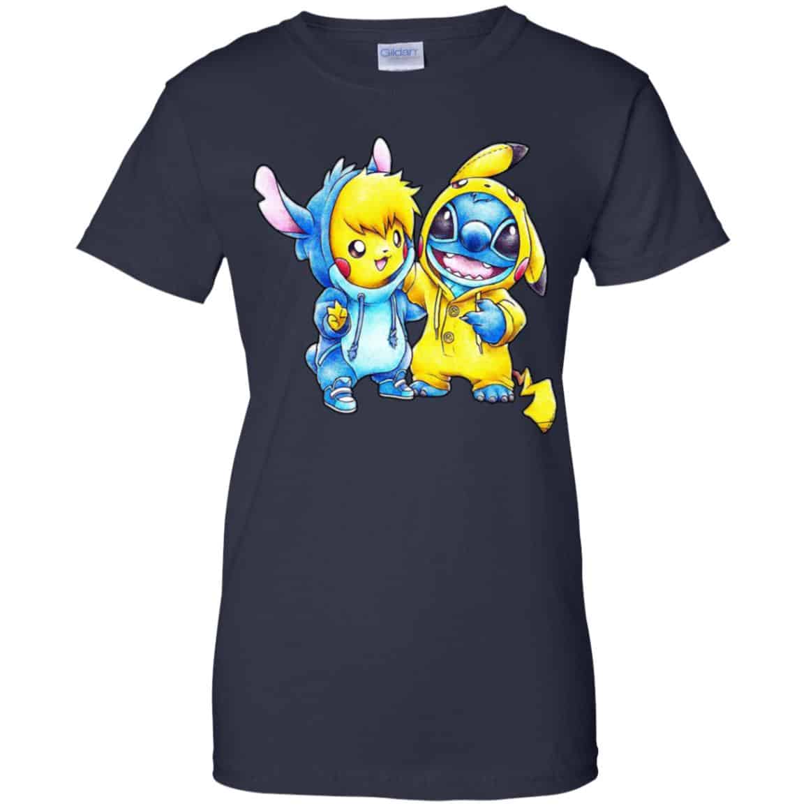Cute Stitch Pokemon T-Shirts, Hoodie, Tank