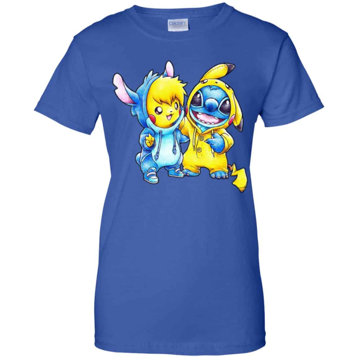 Cute Stitch Pokemon T-Shirts, Hoodie, Tank