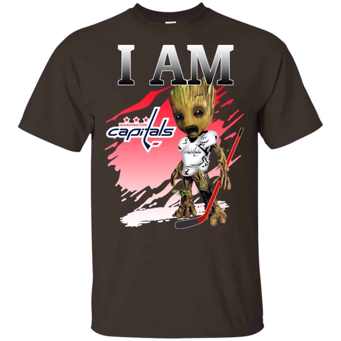 Washington Capitals: I Am Groot T-Shirts, Hoodie, Tank
