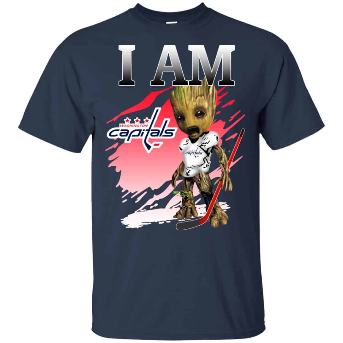 Washington Capitals: I Am Groot T-Shirts, Hoodie, Tank
