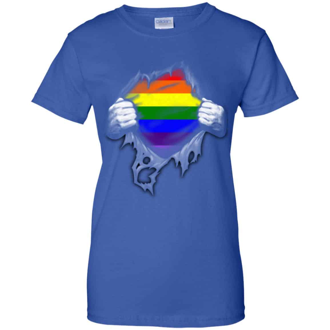Rainbow Lesbian Gay Pride LGBT Super Strong T-Shirts, Hoodie, Tank