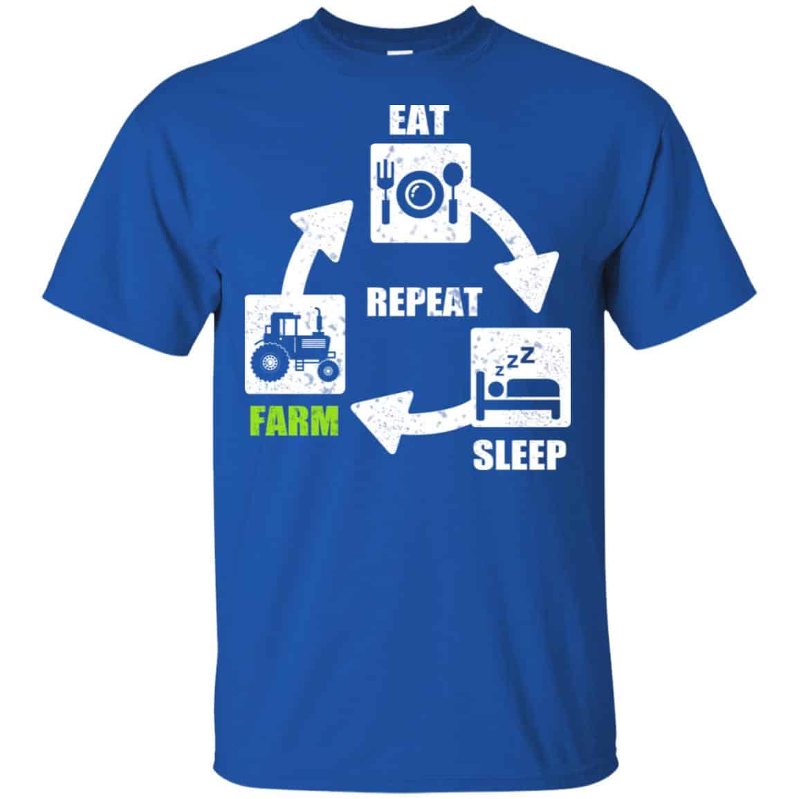 Eat Sleep Farm Repeat Farming T-Shirts, Hoodie, Tank