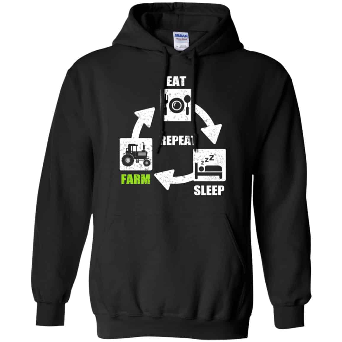 Eat Sleep Farm Repeat Farming T-Shirts, Hoodie, Tank
