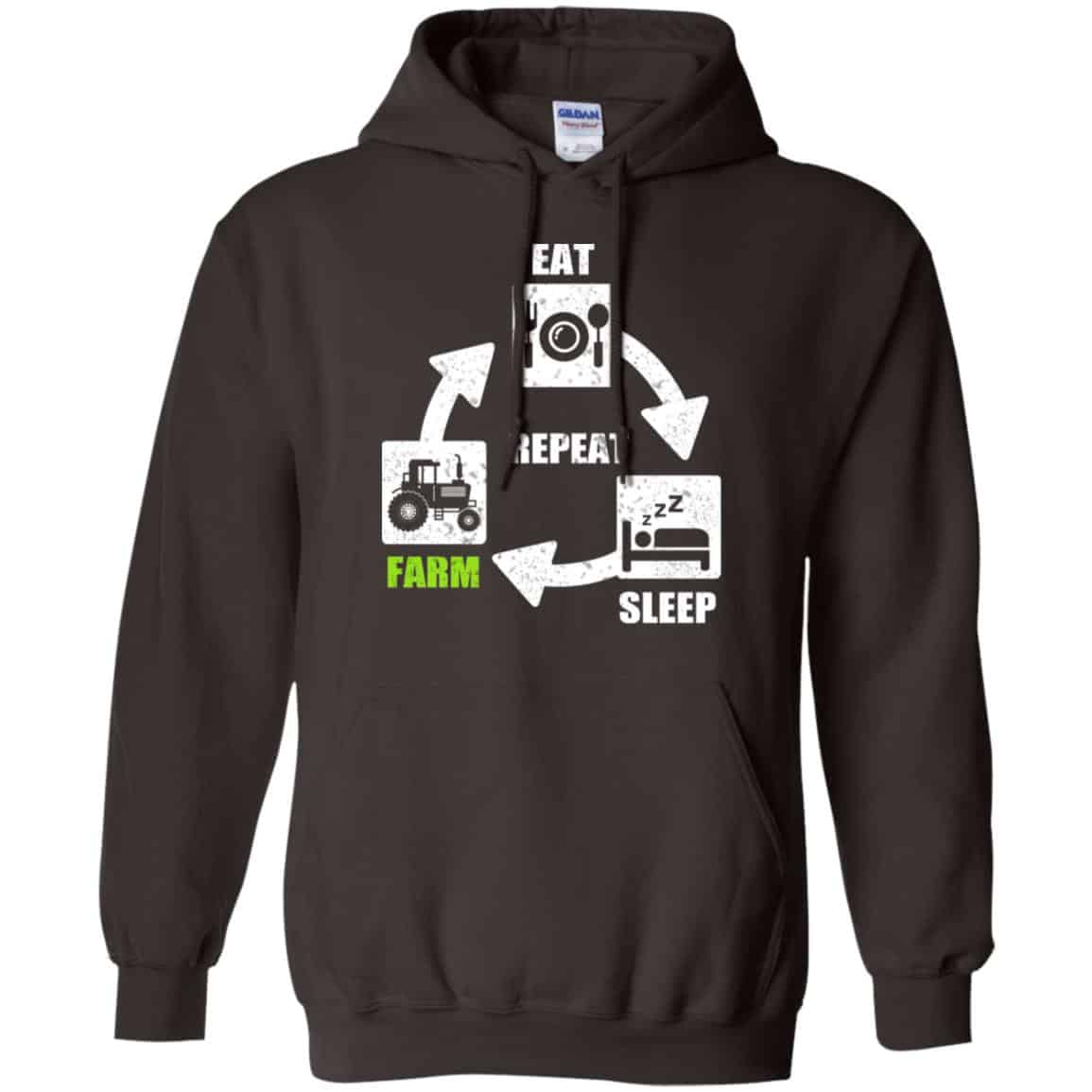 Eat Sleep Farm Repeat Farming T-Shirts, Hoodie, Tank