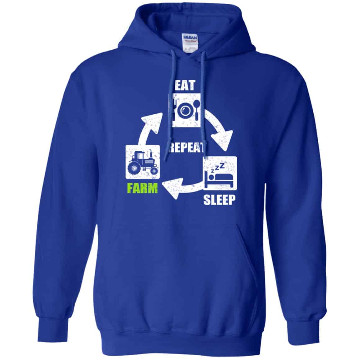 Eat Sleep Farm Repeat Farming T-Shirts, Hoodie, Tank