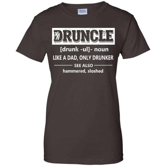 Funny Druncle Noun Definition Drunk Drunker Uncle T-Shirts, Hoodie, Tank