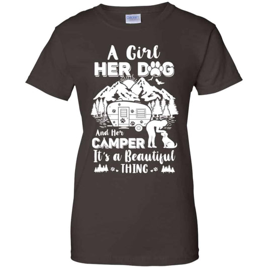 A Girl Her Dog And Her Camper It’s A Beautiful Thing T-Shirts, Hoodie, Tank