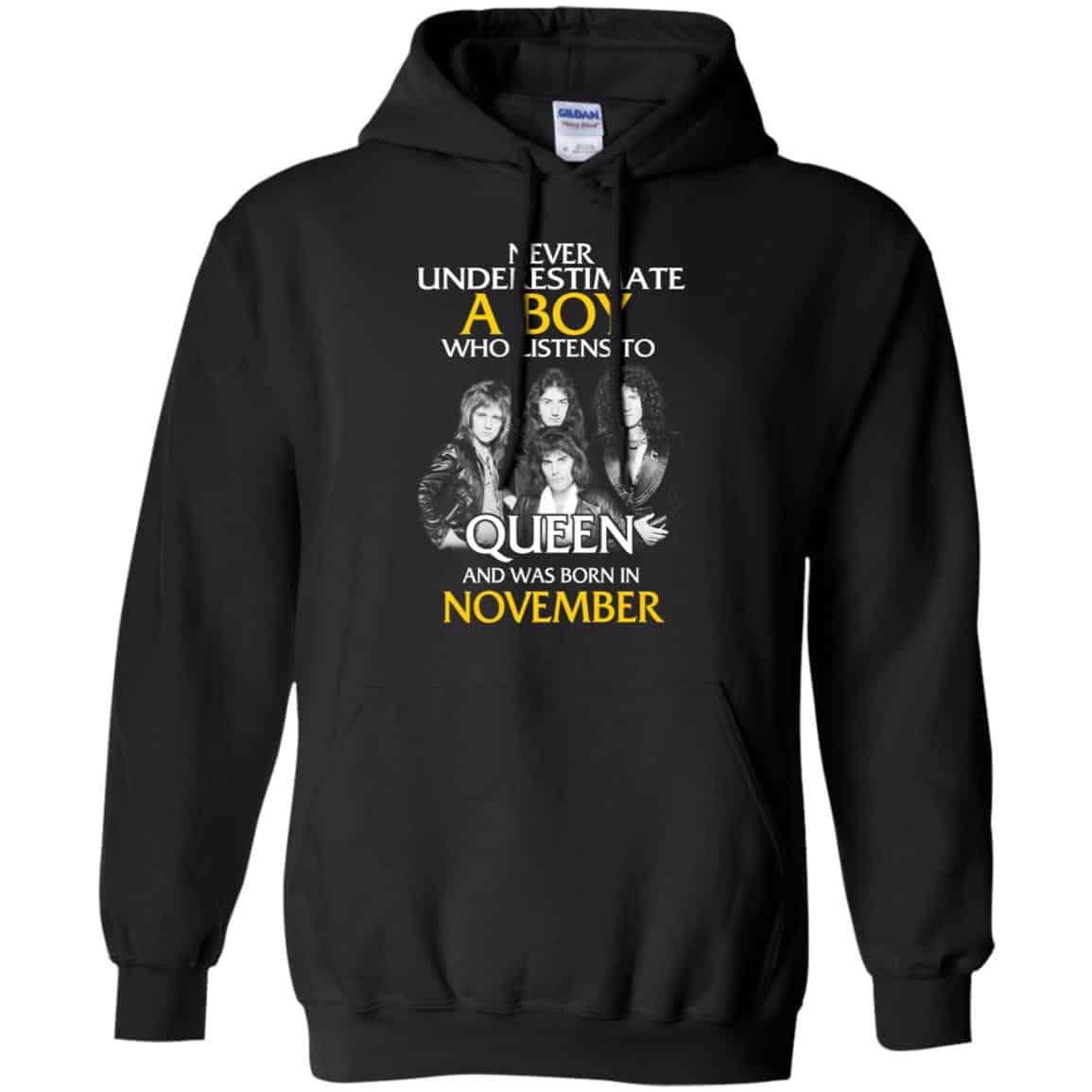 A Boy Who Listens To Queen And Was Born In November T-Shirts, Hoodie, Tank