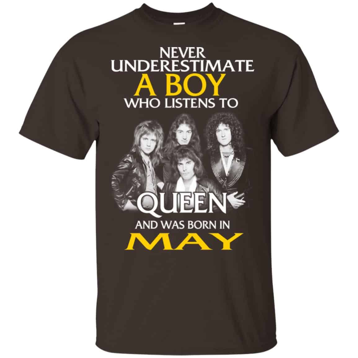 A Boy Who Listens To Queen And Was Born In May T-Shirts, Hoodie, Tank