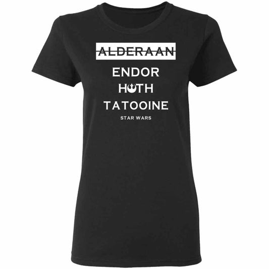 Alderaan Endor Hoth Taooine Star Wars Shirt, Hoodie, Tank