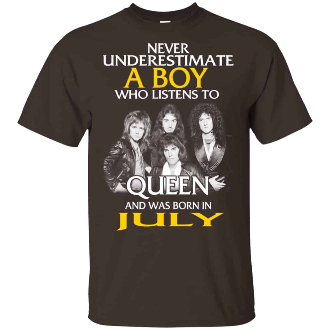 A Boy Who Listens To Queen And Was Born In July T-Shirts, Hoodie, Tank