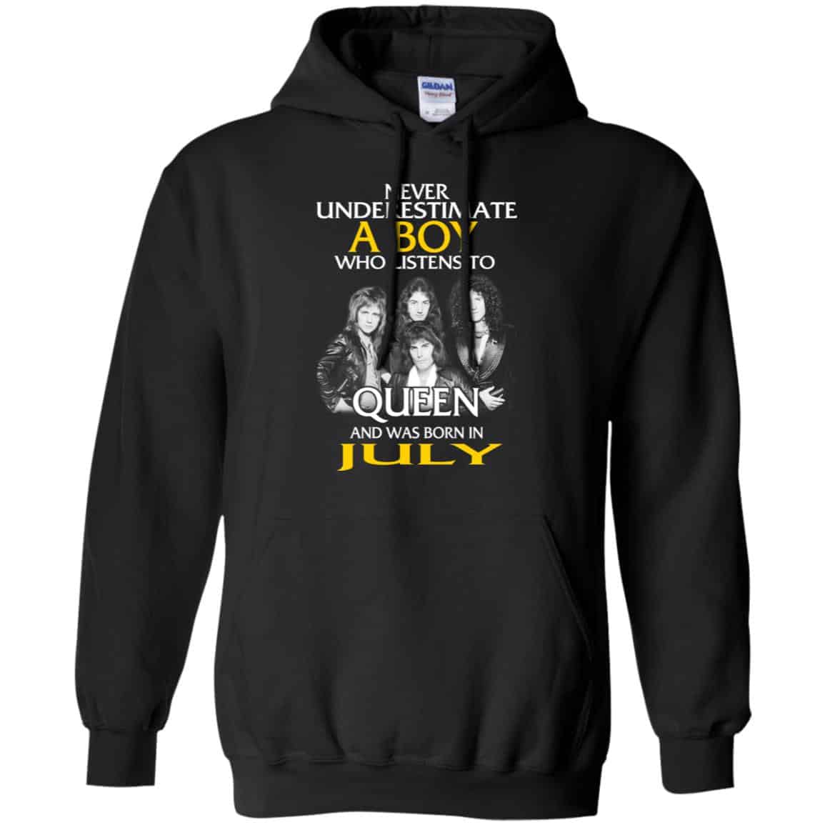 A Boy Who Listens To Queen And Was Born In July T-Shirts, Hoodie, Tank
