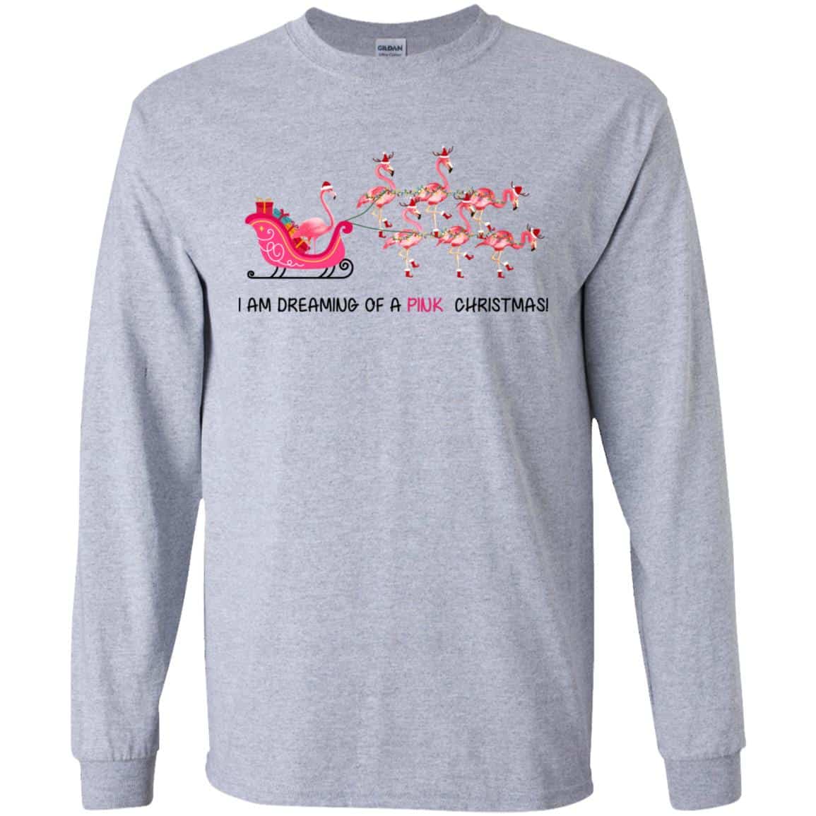 Flamingo I Am Dreaming Of A Pink Christmas T-Shirts, Hoodie, Tank