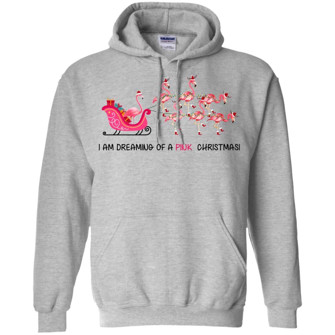 Flamingo I Am Dreaming Of A Pink Christmas T-Shirts, Hoodie, Tank