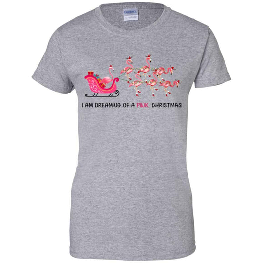 Flamingo I Am Dreaming Of A Pink Christmas T-Shirts, Hoodie, Tank