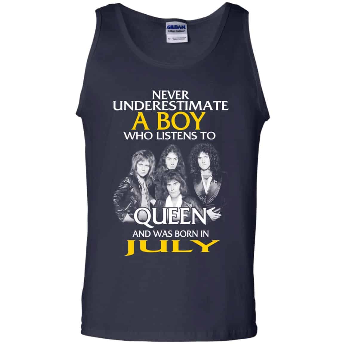 A Boy Who Listens To Queen And Was Born In July T-Shirts, Hoodie, Tank